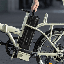 Bicicleta eléctrica Flexy Bicicleta eléctrica plegable con 35 km de autonomía, 20" y doble disco de freno.