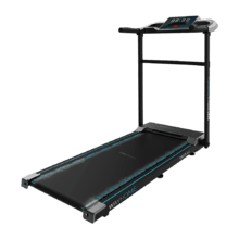 DrumFit WayHome 1200 Sprint Tapis roulant pieghevole con potenza 600 W. Da 1 a 12 km/h. 12 programmi predefiniti. Pannello di controllo LCD. Superficie di corsa 100x40 cm. Pieghevole, con ruote per il trasporto, sistema di sicurezza magnetico e supporto per dispositivi.