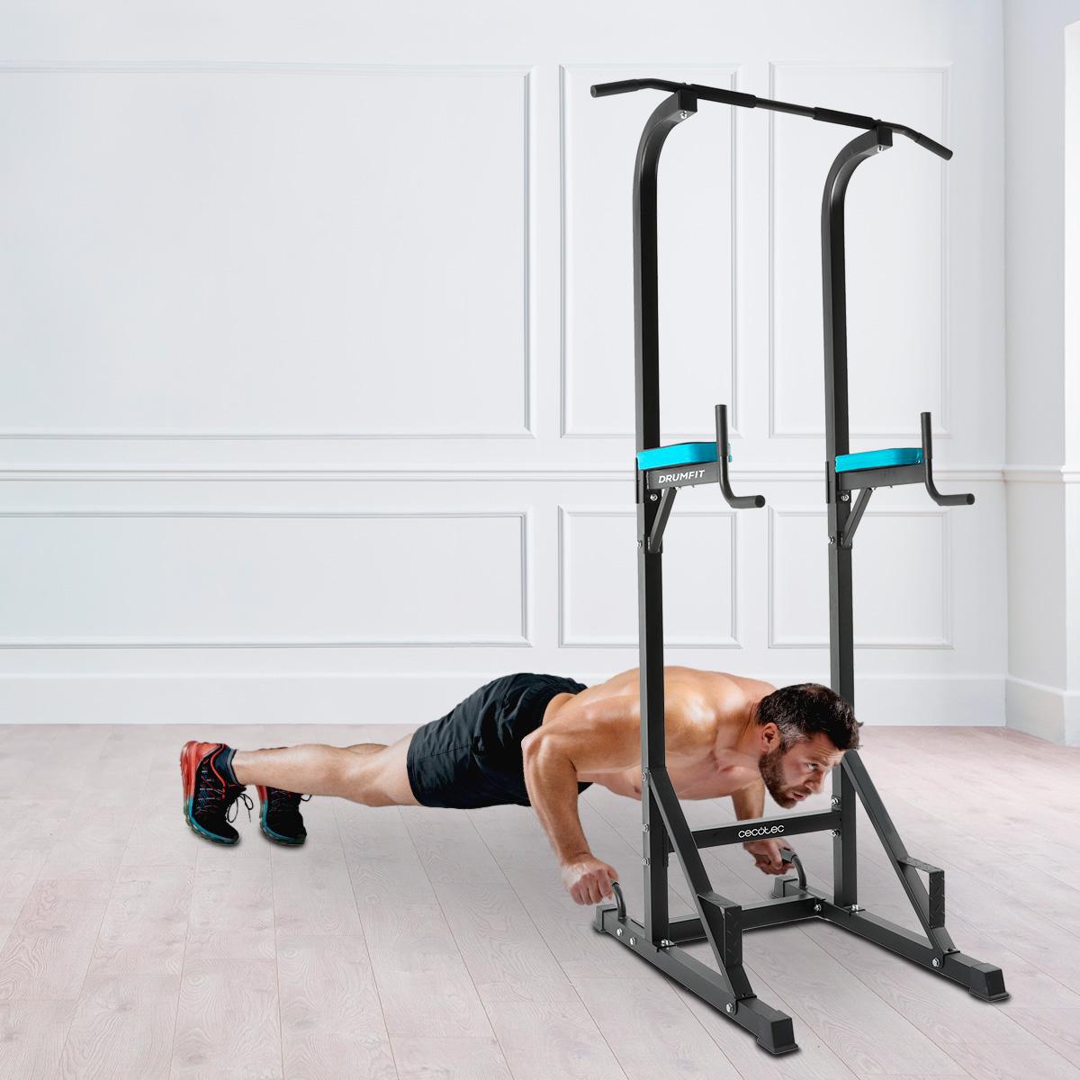 Drumfit PowerRack 1000 Rack de musculación sentadillas dominadas Cecotec