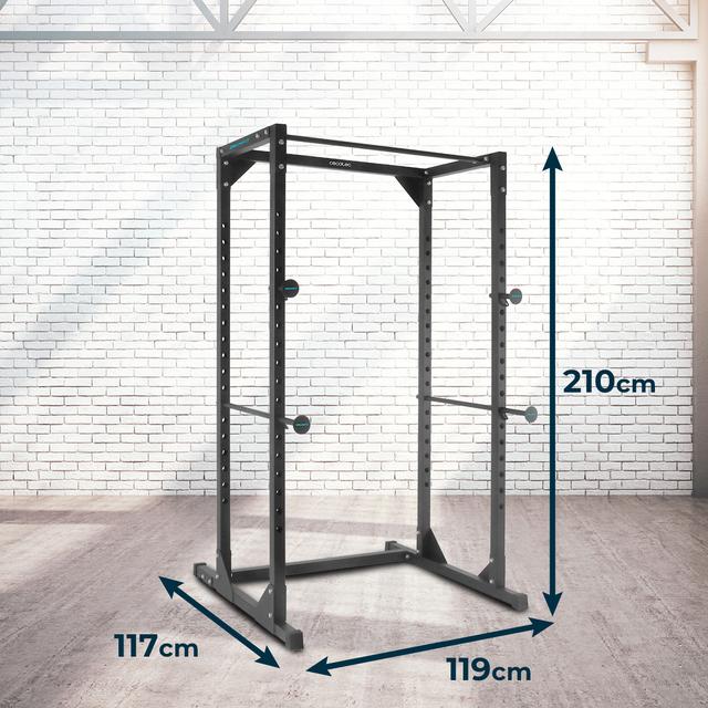 Drumfit PowerRack 1000 Power Rack. Rack de musculação para realizar com segurança treinos de carga elevada e elevações.