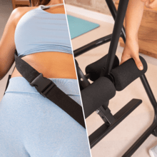 Drumfit Inversion 1800 Tabla de inversión plegable con inversión total. Cinturón y almohadillas de seguridad. 26 niveles ajustables. Altura ajustable entre 147 y 198 cm.