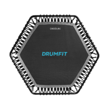 Drumfit Jump 1270 Trampolín de fitness cama elástica. 127 cm de diámetro. Altura ajustable en 6 niveles. Base de 7 patas. Máximo peso del usuario 100 Kg. Plegable.