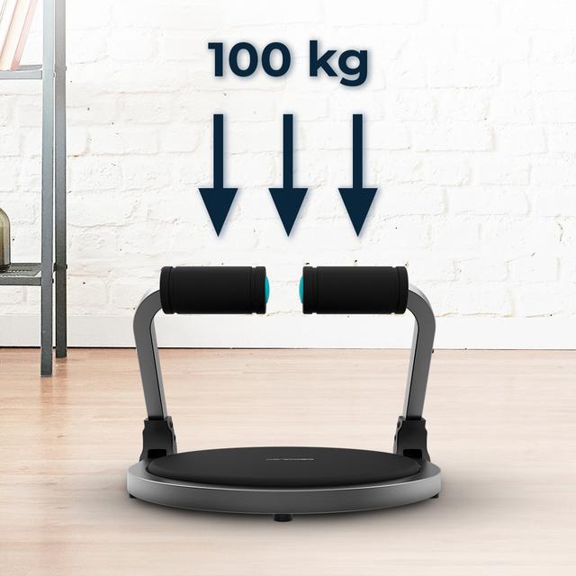 Drumfit MultiTrain 6000 Appareil à abdominaux. Jusqu'à 6 exercices différents. 4 niveaux d'intensité. Système de rebond assisté. Pliable. Poids maximum de l’utilisateur : 90 kg,