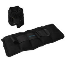 Drumfit AnkleBell 2500 Neo Conjunto de 2 pesos de tornozelo e pulso com tiras de velcro ajustáveis. Peso ajustável de 0,5kg a 2,5kg. Inclui 5 sacos de 500g. Cheio de areia.