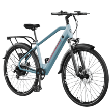 Bicicleta eléctrica Urban Pro Bicicleta eléctrica de ciudad 28" con 90Km de autonomía, suspension delantera, cambio Shimano de 7 velocidades y doble freno de disco hidráulicos.