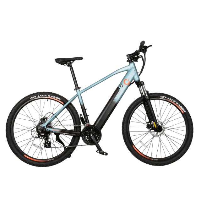 Mountain Ventus Bicicleta eléctrica de montaña 27,5", con 90Km de autonomía , suspensión delantera, cambio Shimano 24 velocidades y doble disco de freno hidráulico.