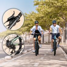 Mountain bike elettrica Mountain Millor 27,5", con 90Km di autonomia, doppia sospensione, cambio Shimano 18 velocità e doppio disco freno idraulico.
