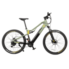 Mountain Millor Bicicleta de montanha elétrica com 90 km de autonomia, suspensão dianteira, caixa de velocidades shimano de 18 velocidades e travão hidráulico de disco duplo.