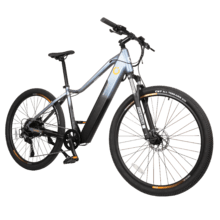 Mountain Avanti Bicicleta de montanha elétrica com 120 km de autonomia, suspensão dianteira, caixa de velocidades shimano de 10 velocidades e travão hidráulico de disco duplo tektro.