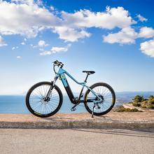 Mountain Avanti Bicicleta de montanha elétrica com 120 km de autonomia, suspensão dianteira, caixa de velocidades shimano de 10 velocidades e travão hidráulico de disco duplo tektro.