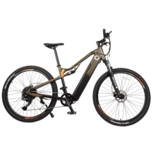 Mountain Supreme Bicicleta de montanha elétrica com 120 km de autonomia, suspensão dianteira, caixa de velocidades shimano de 10 velocidades e travão hidráulico de disco duplo tektro.