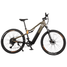 Mountain Supreme Bicicleta eléctrica de montaña 29", con 120Km de autonomía , doble suspensión, cambio Shimano Cues de 10 velocidades y doble disco de freno hidráulico Tektro.