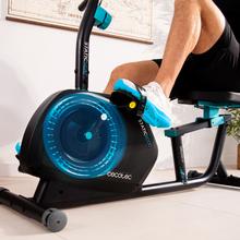 DrumFit Static 6000 Seat Liegeergometer mit 8 magnetischen Widerstandsstufen. 6 kg. Schwungrad. LCD-Display. Herzfrequenzmessgerät. Display-Halterung. Transporträder.