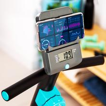 DrumFit Static 6000 Seat Vélo d’appartement inclinable avec 8 niveau de résistance magnétique.  Volant d’inertie de 6 kg. Écran LCD. Pulsomètre.  Support pour dispositifs électroniques Roues de transport.