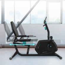 DrumFit Static 6000 Seat Liegeergometer mit 8 magnetischen Widerstandsstufen. 6 kg. Schwungrad. LCD-Display. Herzfrequenzmessgerät. Display-Halterung. Transporträder.