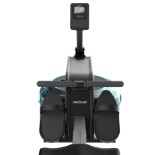 Drumfit Rower 10000 Neptuno Máquina de remo de resistencia de agua con tanque de 13 litros de capacidad. Sillín ajustable horizontalmente. Pantalla LCD. Soporte para dispositivos. Peso máximo de 135 kg y altura máxima 190 cm.