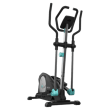 Drumfit Elliptical 8000 Magno Bicicletta ellittica a resistenza magnetica con 8 livelli regolabili manualmente. Volano da 8kg. Passo 38 cm. Pulsometro. Schermo a cristalli liquidi. Supporto del dispositivo.