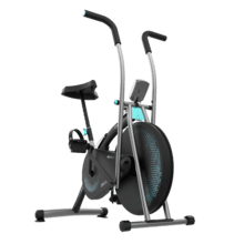 Drumfit CrossFit 1000 Eolo Bicicleta indoor com resistência ao ar ajustável manualmente. Selim regulável verticalmente. Ecrã LCD.