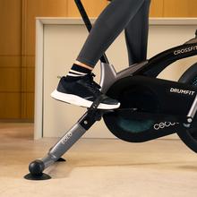 Drumfit CrossFit 1000 Eolo Bicicletta da interni con resistenza dell'aria regolabile manualmente. Sella regolabile verticalmente. Schermo a cristalli liquidi. Pedalata bidirezionale.