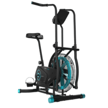 Drumfit CrossFit 2000 Eolo Bicicleta de resistência ao ar. Bicicleta de ar. Selim regulável verticalmente. Ecrã LCD. Suporte para dispositivo. Apoios para pés. Guiador almofado.