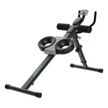 Drumfit AB Trainer Máquina abdominal dobrável com suporte para dispositivos. Ecrã LCD. 5 posições. Almofadas acolchoadas. Peso máximo do utilizador de 130 kg.