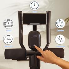 Drumfit AB Trainer Máquina abdominal dobrável com suporte para dispositivos. Ecrã LCD. 5 posições. Almofadas acolchoadas. Peso máximo do utilizador de 130 kg.