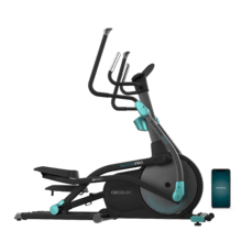 Drumfit Elliptical 10000 Motor Pro Cyclette ellittica con sistema di resistenza magnetica regolabile a motore. 32 livelli di resistenza. App. Pieghevole. Display LCD con supporto per dispositivi. Volano inerziale da 10 kg. Cardiofrequenzimetro. Passo di 43 cm. Doppia guida.