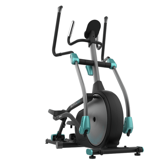 Bicicleta elíptica CECOTEC DrumFit Elliptical 10000 Motor Pro vista frontal lateral