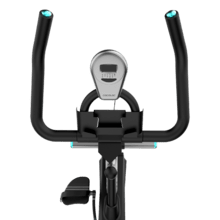 DrumFit Indoor 6000 Compact Vélo d’appartement compact avec volant d’inertie de 6 kg. Écran LCD. Support pour dispositifs électroniques Roues de transport. Résistance par friction. Selle ajustable verticalement et horizontalement.