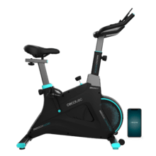 Cecotec Bicicleta Estática de Spinning PowerActive. Volante de