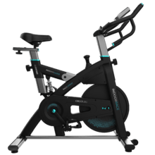 DrumFit Indoor 24000 Race Sprint Bicicleta de ciclismo indoor con volante de inercia de 24 Kg. APP. Pulsómetro. Pantalla LCD. Soporte para dispositivos y botella. Ruedas de transporte. Sillín ajustable vertical y horizontalmente. Peso máximo de 120 kg y altura máxima 190 cm.