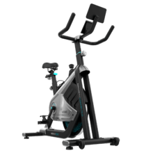 DrumFit Indoor 15000 Magnetic Connected Bicicleta de interior com sistema de resistência magnética ajustável. APP. Volante de inércia de 15 kg. Ecrã LCD. Suporte para dispositivo e porta-garrafas. Monitor cardíaco. Selim de gel confortável.