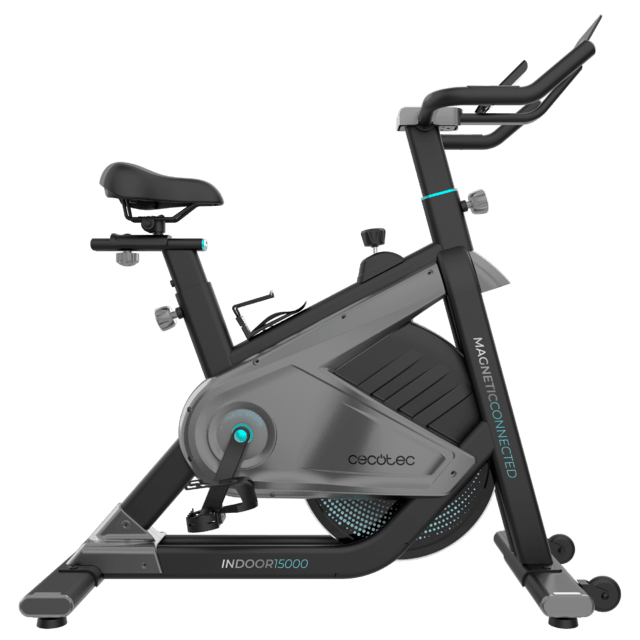 Bicicleta estática Cecotec DrumFit Indoor 15000 Magnetic Connected con volante de inercia