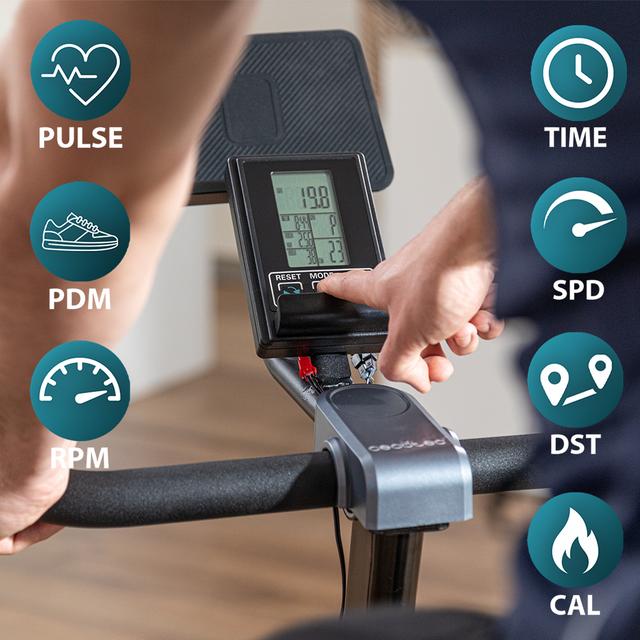 Pantalla LCD de la bicicleta Cecotec DrumFit Indoor 15000 Magnetic Connected