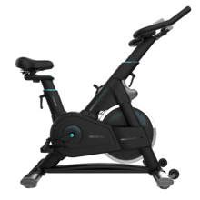 DrumFit Indoor 24000 Magnetic Connected Bicicleta indoor con sistema de resistencia magnética con volante de inercia de 24 Kg. APP. 8 niveles de resistencia. Pantalla LCD. Soporte para dispositivos. Pulsómetro. Ruedas de transporte. Sillín y manillar regulables. Peso máximo de 120 kg y altura máxima 190 cm.