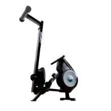 Drumfit Rower Eolo Magno Spirit Remo de resistencia combinada: aire y magnética. Pantalla LCD. 8 niveles de resistencia regulables manualmente. Ruedas de transporte. Correas de sujeción. Altura máxima de usuario 190 cm. Plegado verticalmente.