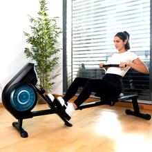 Drumfit Rower Eolo Magno Remo de resistência combinada: ar e magnético. Ecrã LCD. 8 Níveis de resistência reguláveis manualmente.