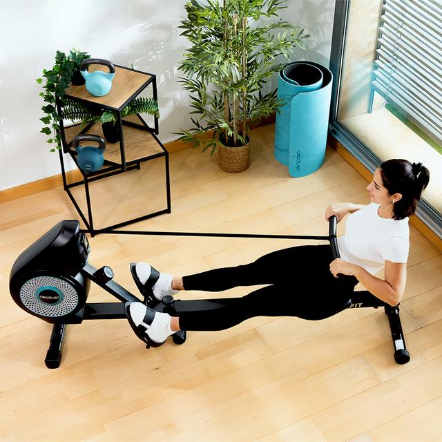 Entrenamiento con la máquina de remo Cecotec Drumfit Rower Eolo Magno