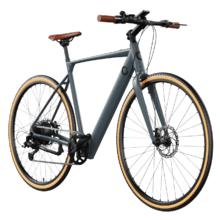 Bicicleta elétrica Sprint Silver Bicicleta elétrica urbana de 28" com 70 km de autonomia, caixa Shimano Altus de 8 velocidades e freio a disco duplo hidráulico.