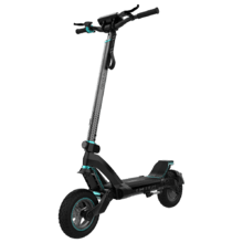 Trottinette électrique Bongo Z On Road avec une puissance maximale de 1000 W et une suspension dynamique à double bras avec technologie SXƧ pour surmonter tous les obstacles. Avec une autonomie jusqu'à 55 km et des roues On road de 10.5".