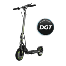 Bongo D30 Patinete eléctrico de 350 W con un pico máximo de 650 W y 30 km de autonomía. Homologado para cumplir con los requisitos de la normativa española de circulación.