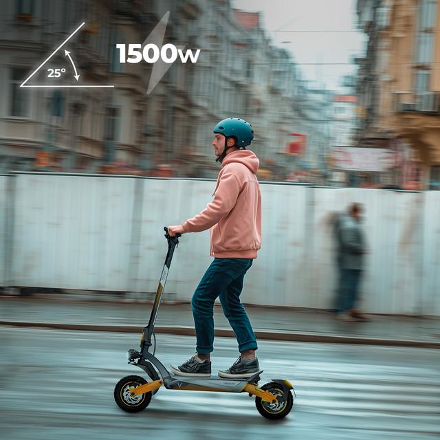 Bongo V70 Connected Patinete eléctrico de alta gama. Con 1500 W de potencia máxima, doble suspensión y una autonomía de hasta 70 km, este patinete está diseñado para ofrecerte una experiencia de conducción superior y cumplir con la normativa española de circulación. Conéctate fácilmente a tu smartphone mediante nuestra app dedicada.