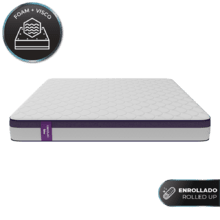 Matelas Flow PureVital 3800 105x190 Matelas multicouche d'une hauteur de 25 cm et mousse à mémoire de forme ViscoSense