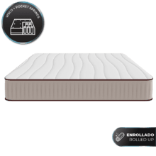 Materasso Flow 6800 Hybrid Materasso ibrido multistrato con nucleo a molle insacchettate SpringCore, alto 28 cm e tecnologie SeparateMuv, ViscoCare+ e BreathSoft.