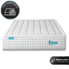 Flow HybridLuxe Fresh 6800 150x200 Colchón híbrido de 14 capas con altura de 31 cm, núcleo de muelles ensacados y tecnologías SpringPlus, Fresh & SilkySoft+.