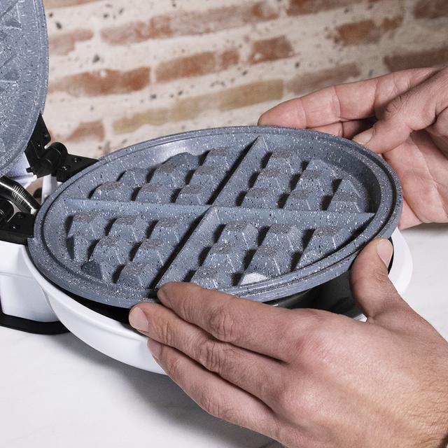 Piastra elettrica per waffle 3 in 1 Fun Gofrestone con piastre intercambiabili, rivestimento ecologico e 700 W.