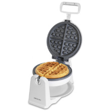 Piastra per waffle Fun Gofrestone Sphere. Rivestimento antiaderente RockStone, Design circolare, Rotazione 180º per ottimizzare l'uso, 1000 W