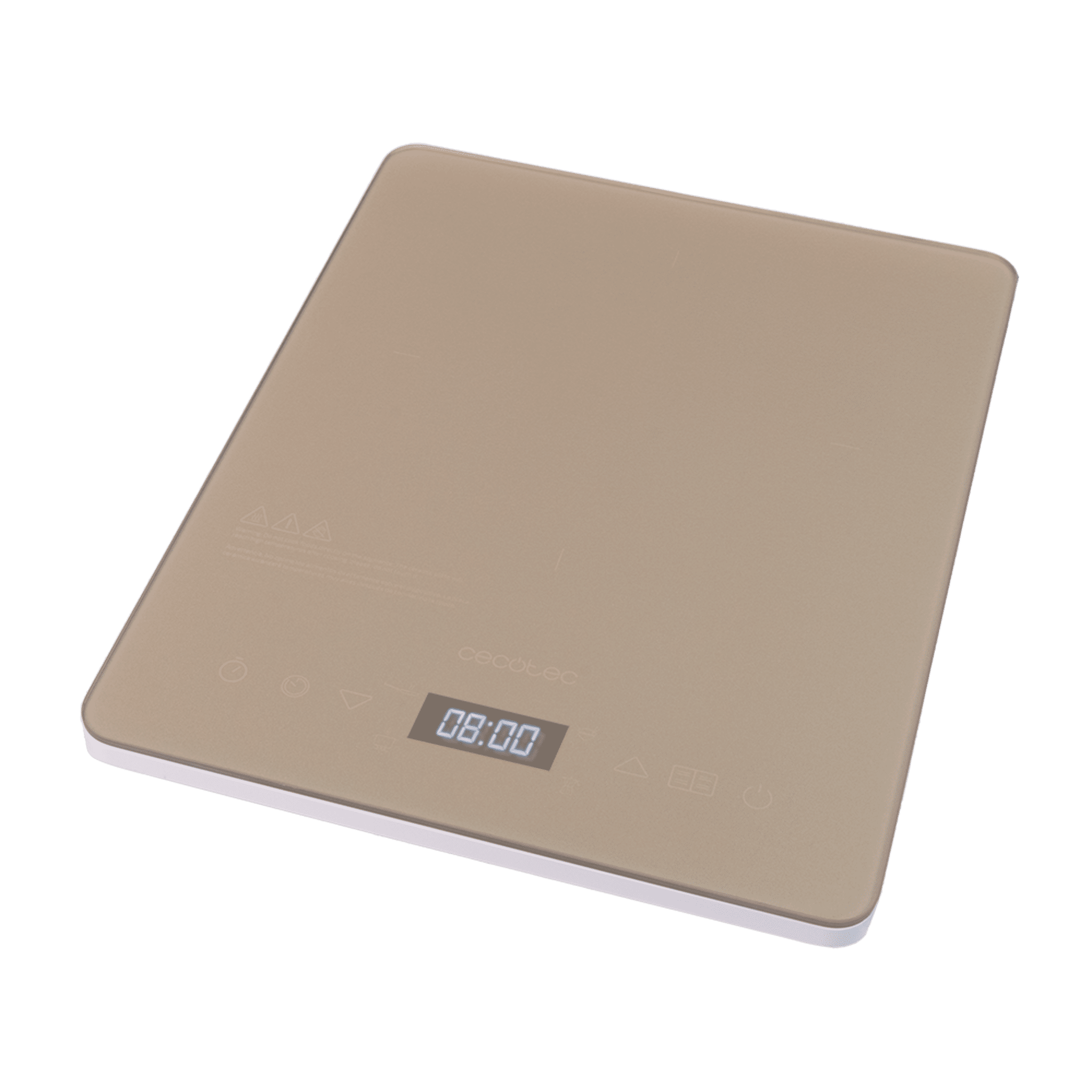 Tragbare Induktionsplatte Full Crystal Diamond Leistung 2000 W, einstellbare Temperatur, 4 voreingestellte Programme, Timer, Bratpfannen bis zu 28 cm