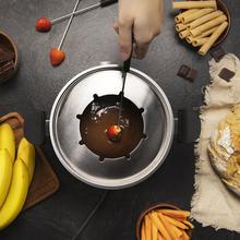 Fun GourmetFondue. Fondue eléctrica con 1000 W de Potencia, Termostato Regulable, Acero Inoxidable, para Queso, Chocolate y Aceite, Incluye 8 Tenedores, Piezas aptas para lavavajillas