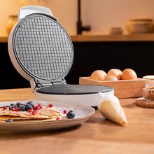 Fun Gofrestone Rolls Waffeleisen. 1000 Watt, Antihaftbeschichtung, Edelstahloptik, Ideal für die Zubereitung von Eistüten und Waffeln.